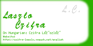 laszlo czifra business card